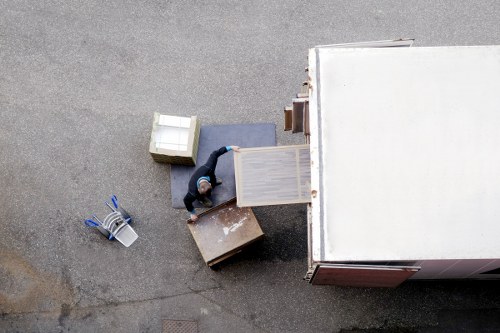 City-centre moving truck prepared for a Blackfriars apartment move