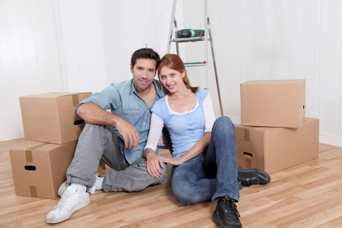 Office relocation using a removal van in central Blackfriars