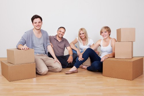 Moving van and team planning access near central London properties in Blackfriars