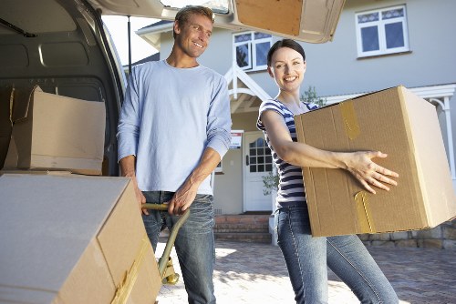 Local moving vehicle serving Blackfriars flats and offices