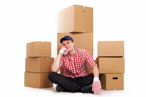 Careful loading of home belongings for a Blackfriars removals service